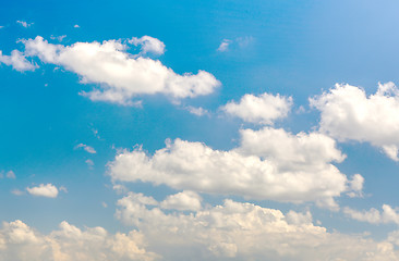 Image showing blue sky with white clouds