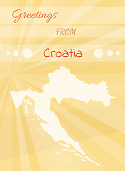 Image showing greetings from croatia