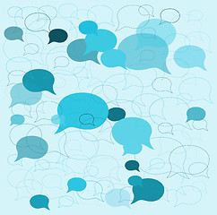 Image showing background speech bubbles