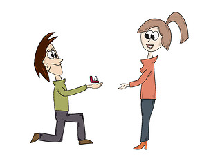 Image showing marriage proposal