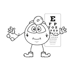 Image showing ophthalmologist sketch