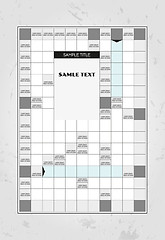 Image showing crosswords vector