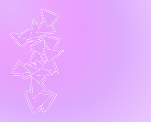 Image showing purple background with triangles