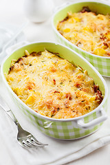 Image showing Casserole with pasta and cheese