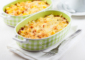 Image showing Casserole with pasta and cheese