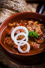 Image showing Hearty goulash soup 