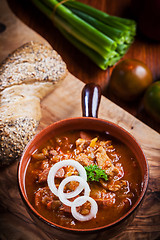 Image showing Hearty goulash soup 