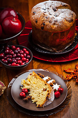 Image showing Panettone cake for Christmas