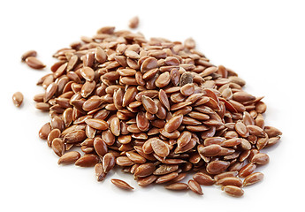 Image showing heap of flax seeds