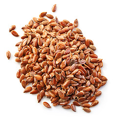 Image showing heap of flax seeds