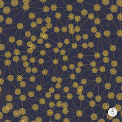 Image showing Network abstract background. 3d technology vector illustration. 