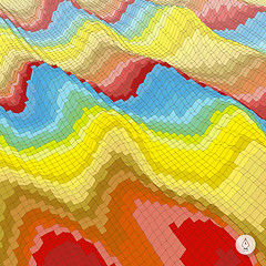 Image showing Abstract background. Mosaic. Vector illustration. Can be used fo