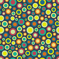 Image showing Seamless festive background from circles.  Vector Illustration. 