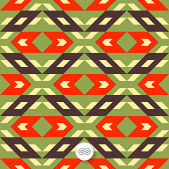 Image showing Seamless geometric background. Mosaic. Abstract vector Illustrat