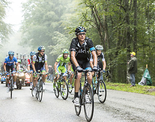 Image showing The Cyclist Danny Pate Climbing Col du Platzerwasel - Tour de Fr