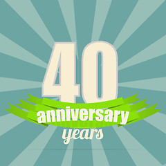 Image showing Anniversary emblem.