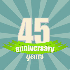 Image showing Anniversary emblem.