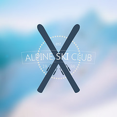 Image showing Alpine ski club logo