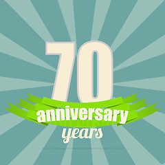 Image showing Anniversary emblem.