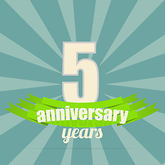 Image showing Anniversary emblem.