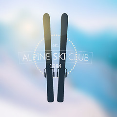 Image showing Alpine ski club logo