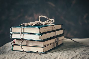 Image showing stack of books