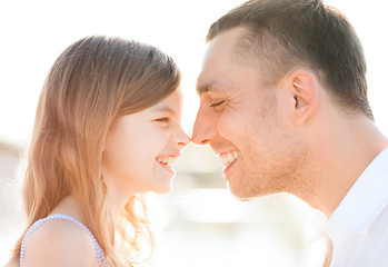 Image showing happy father and child girl having fun