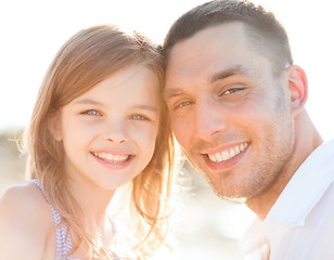 Image showing happy father and child girl having fun