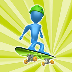 Image showing Skateboarding