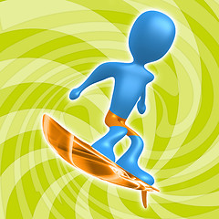 Image showing Surfing