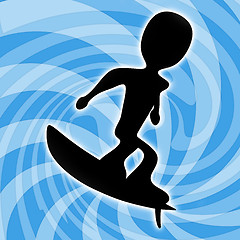 Image showing Surfing