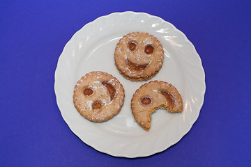 Image showing Cookies on a plate