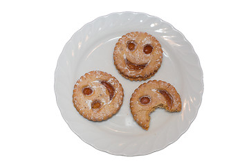 Image showing Cookies on a plate