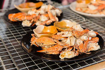 Image showing crabs dish at street market