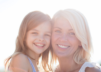 Image showing happy mother and child girl