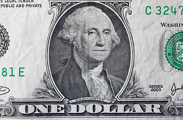 Image showing One dollar bill