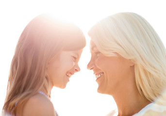 Image showing happy mother and child girl