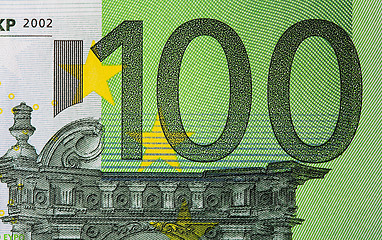 Image showing Hundred Euro bill