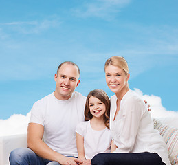 Image showing happy family at home