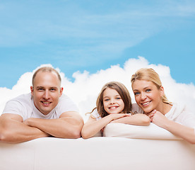 Image showing happy family at home