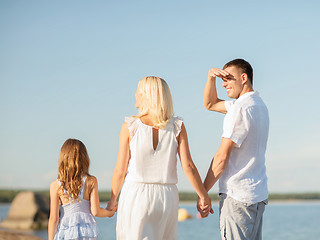 Image showing happy family at the seaside