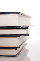 Image showing Stack of hardcover books