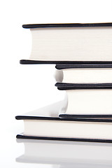 Image showing Stack of hardcover books