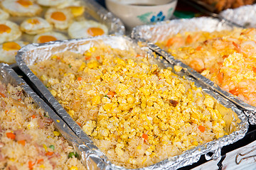 Image showing wok dish at street market