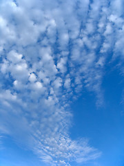 Image showing Fleecy clouds