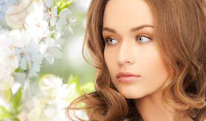 Image showing beautiful young woman face