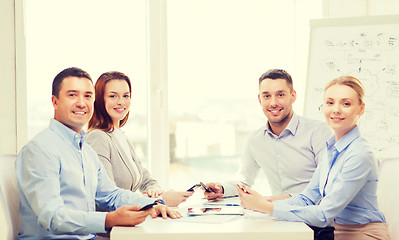 Image showing business team having meeting in office