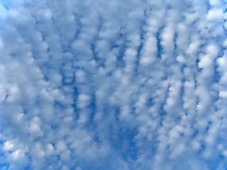 Image showing Fleecy clouds