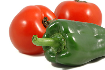 Image showing Paprica and tomatoes