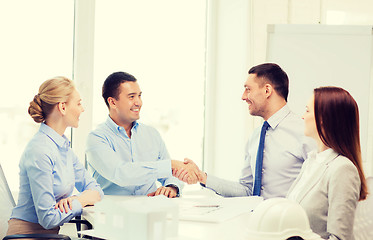 Image showing happy team of architects and designers in office